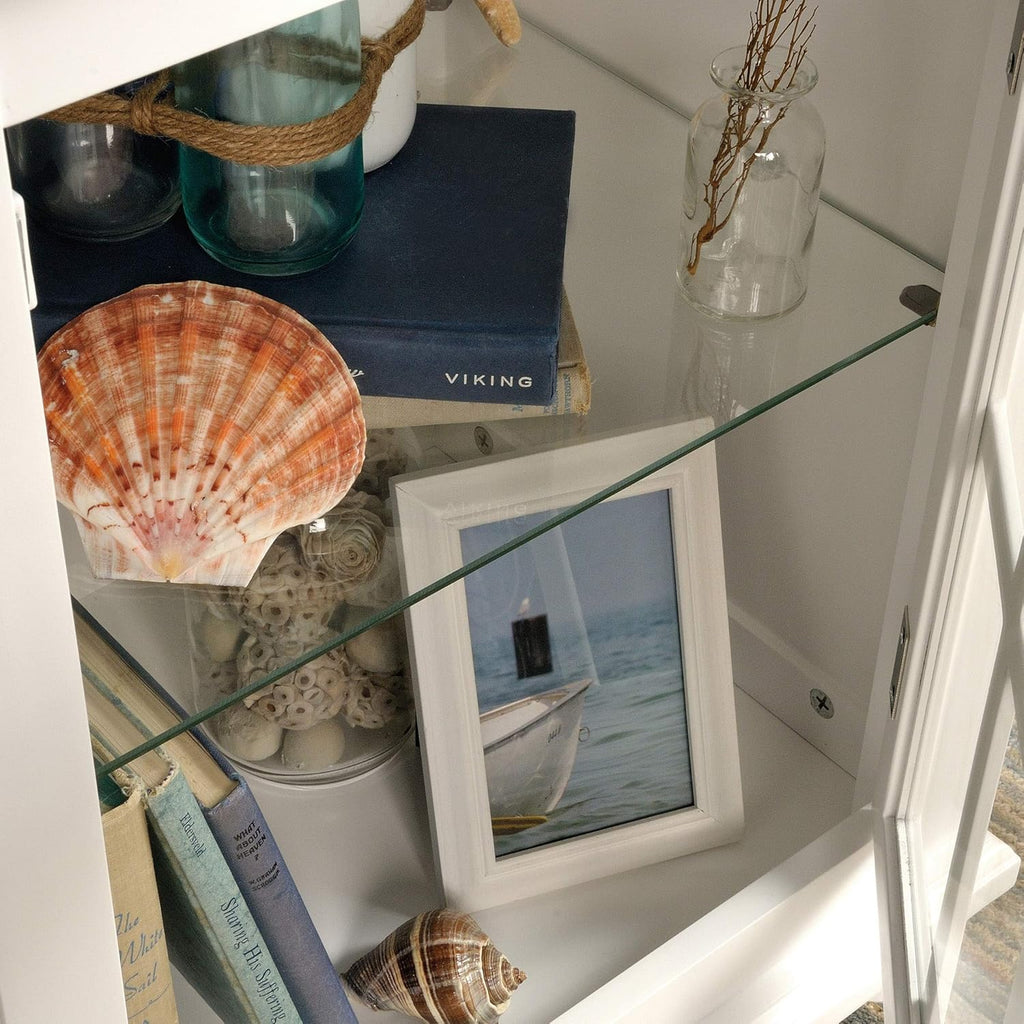 White Display Cabinet L9275