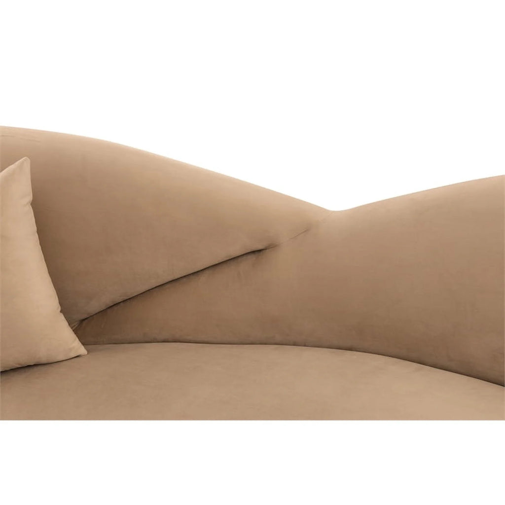 Upholstered Fabric and Metal Sofa X4303