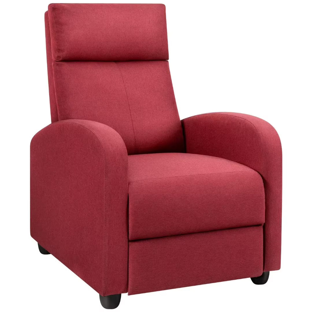 Red Fabric Recliner Q6745