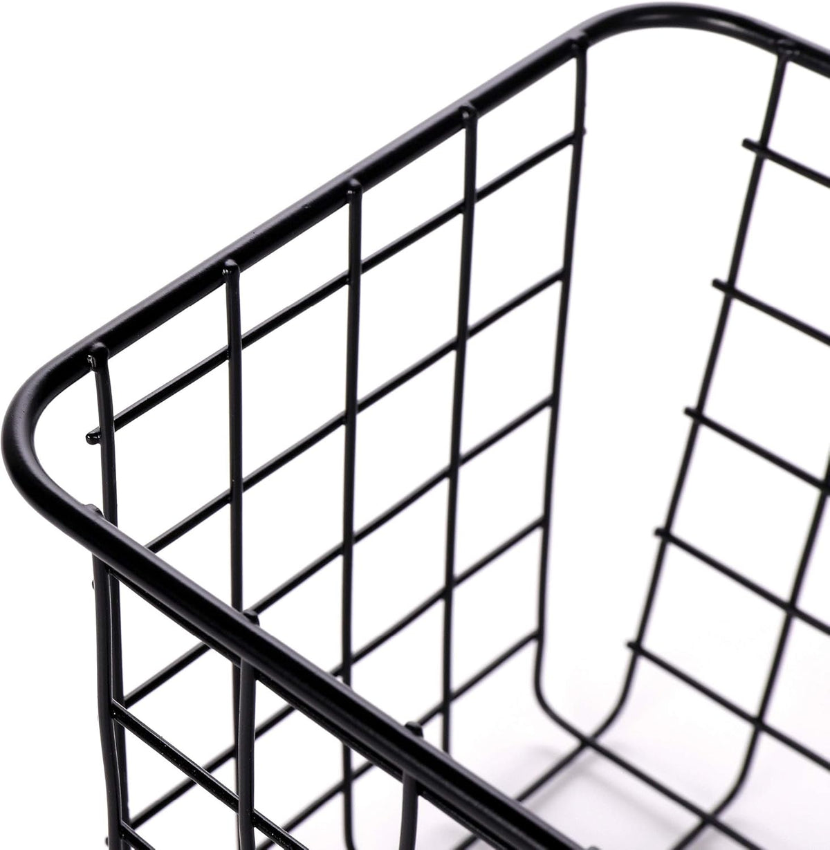 8 Pack Metal Wall-Mounted Storage Baskets, 4 Large 4 Medium C4773
