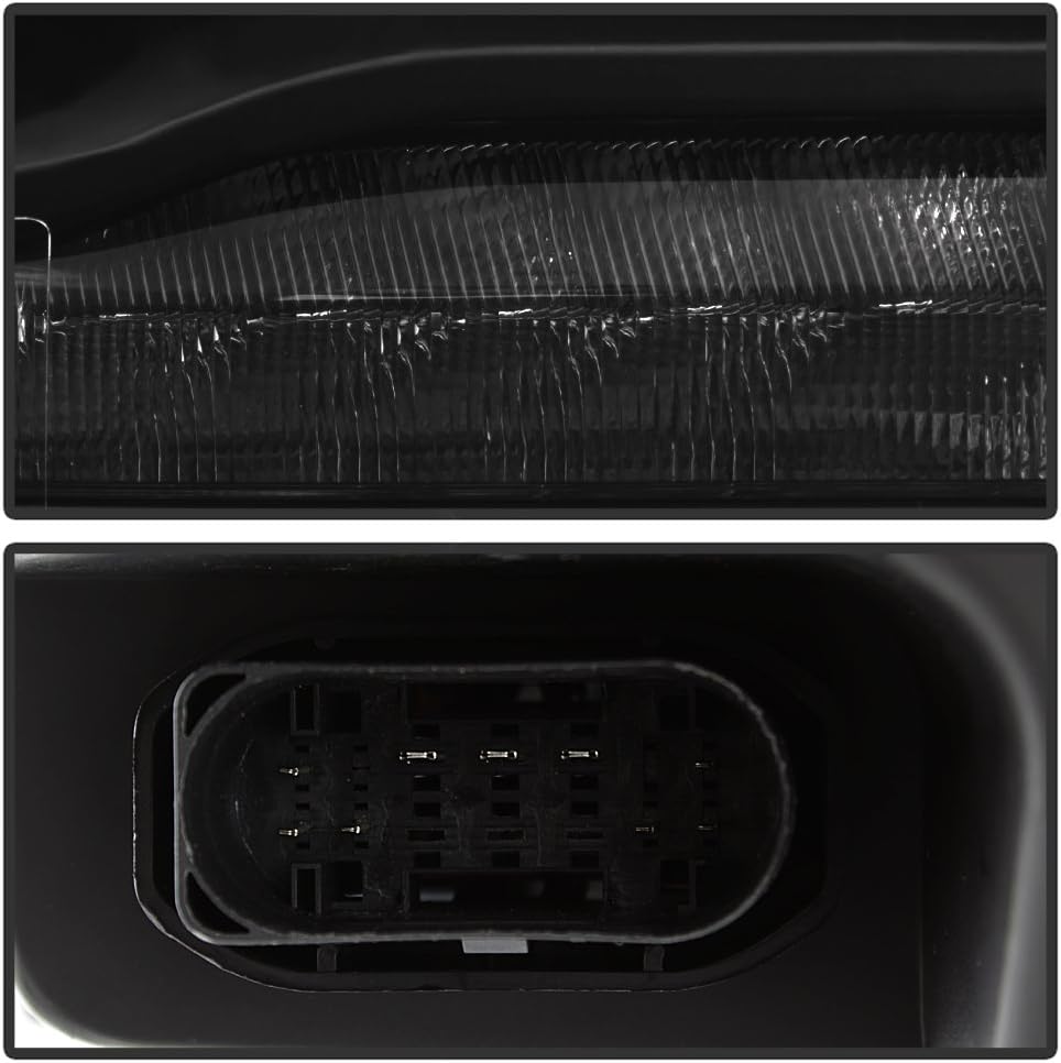 White LED DRL Headlights Assembly W786