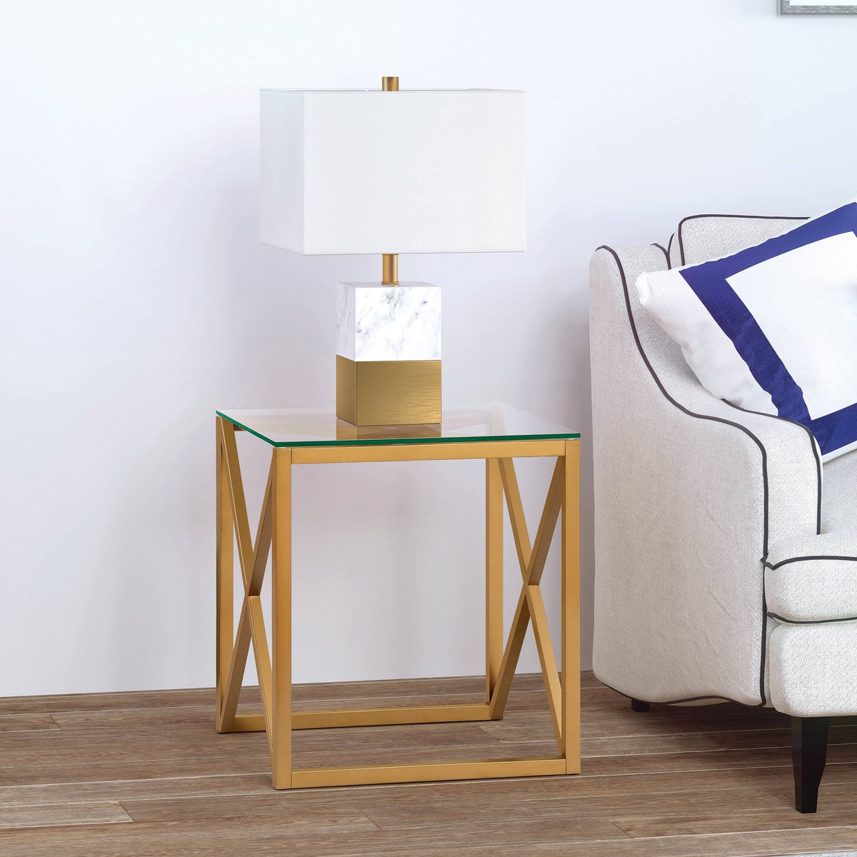Brass Side Table Q857