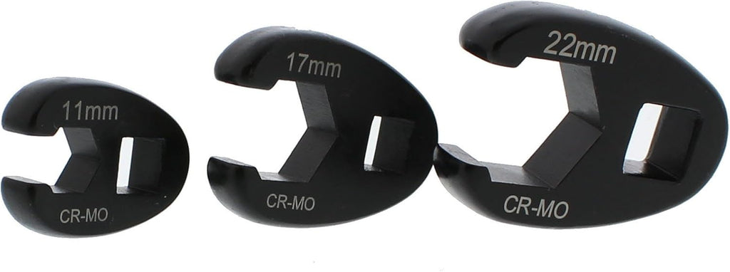 Jumbo Crowfoot Flare Nut Wrench Set Metric 15-Piece Tool Kit O33246