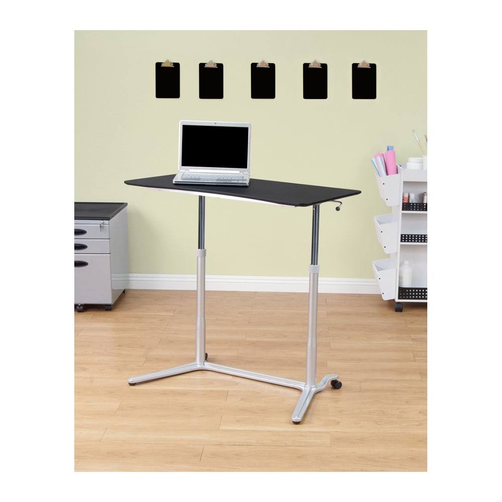 Adjustable Height Desk - Silver - Black H284959