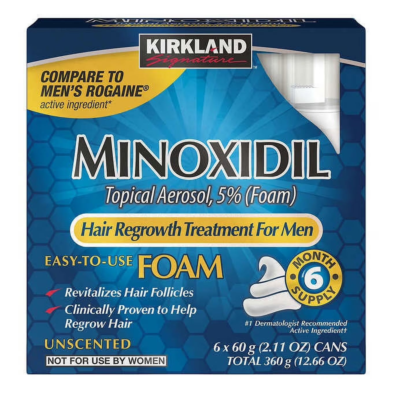 5% Minoxidil Unscented Topical Foam Aerosol N496234