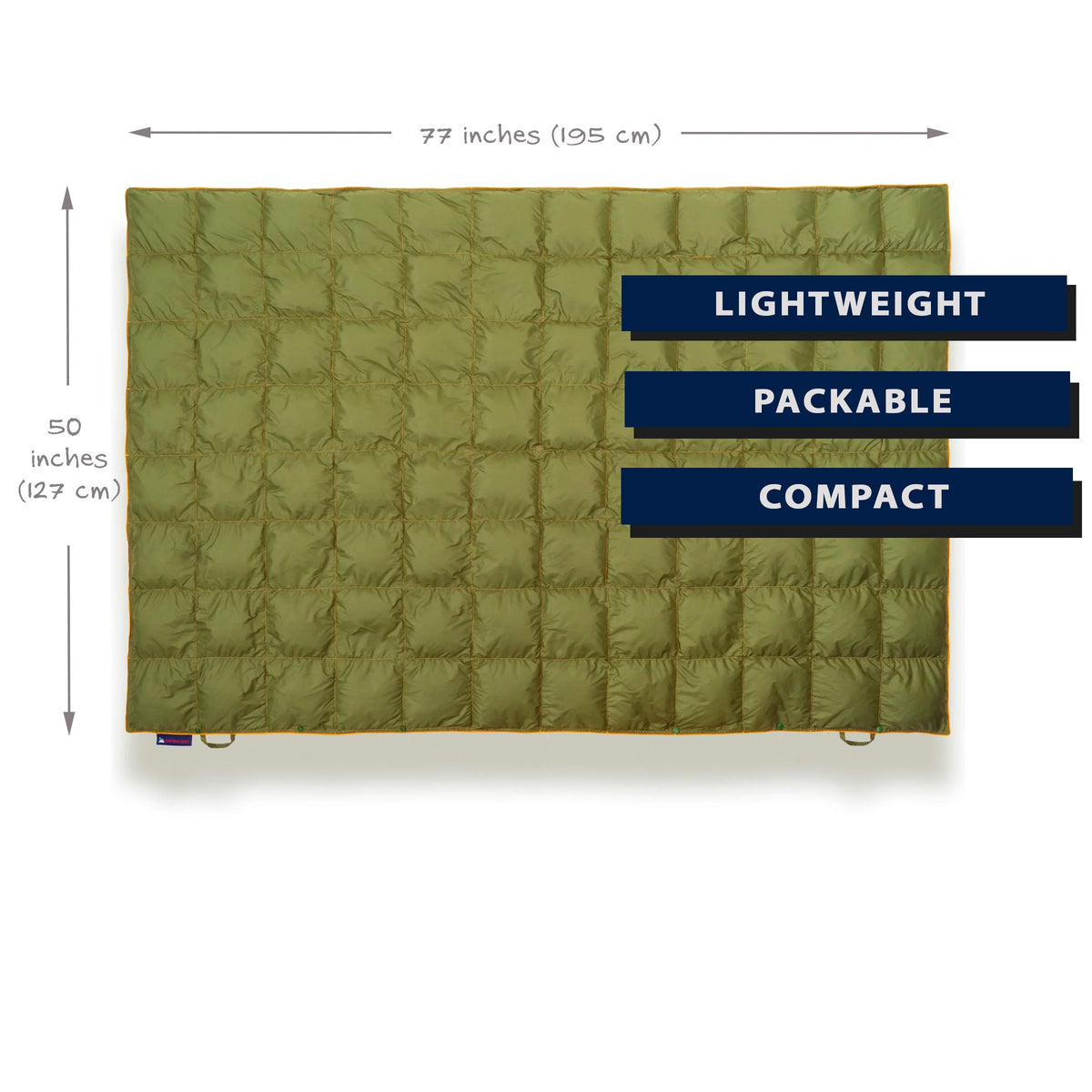 Puffy Packable Water-Resistant Camping Blanket (Olive) D886309