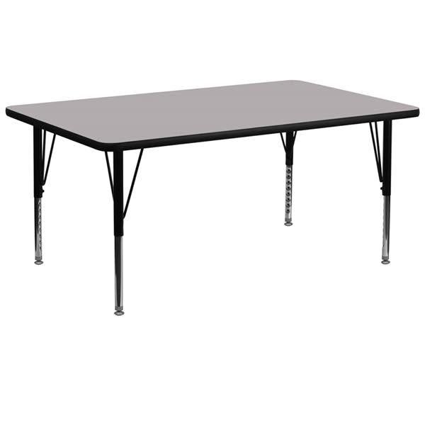 Rectangular Activity Table with Grey Thermal Fused Laminate Z253281