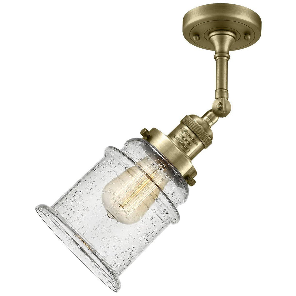 Antique Brass Semi Flush Mount Light L150961