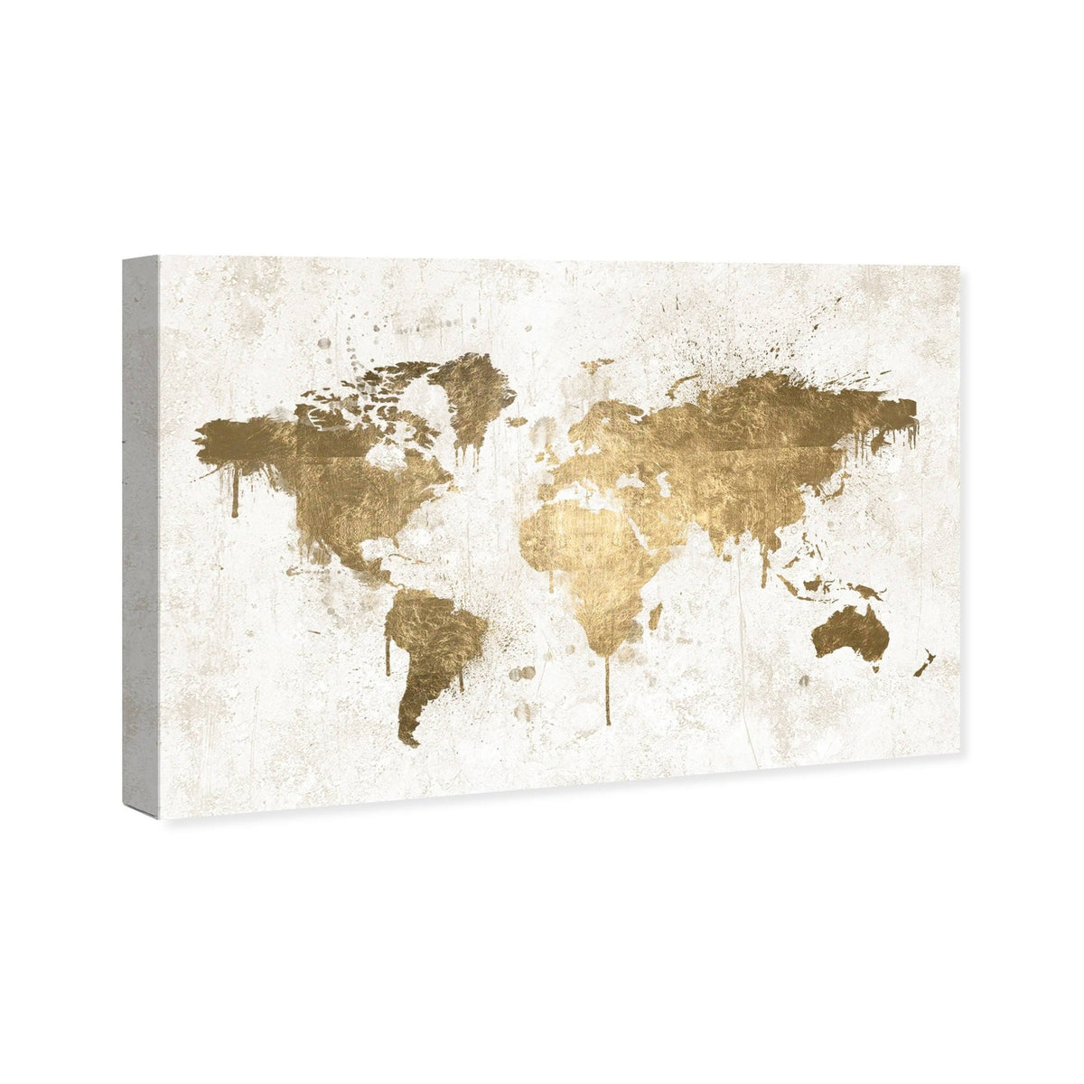 White Gold Canvas Art Z7418