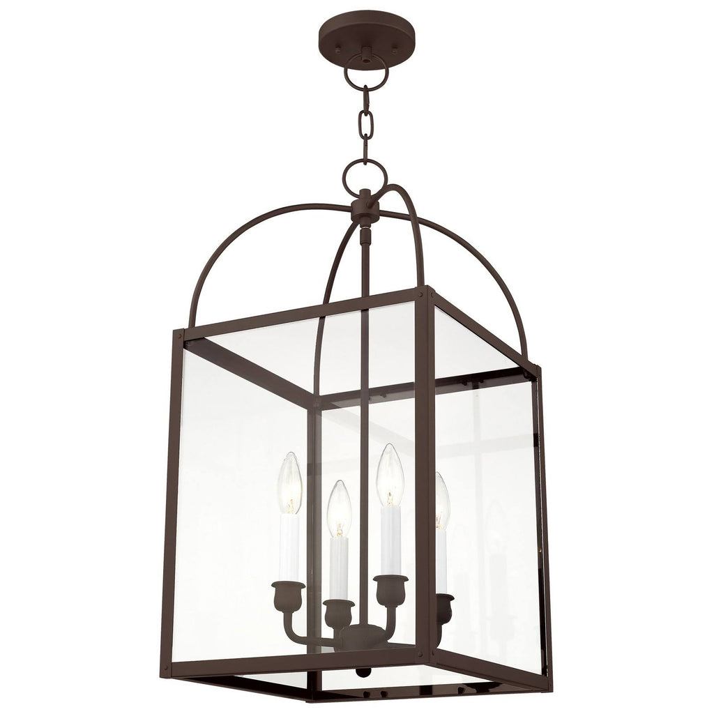 4 Light Black Chain Lantern K1818