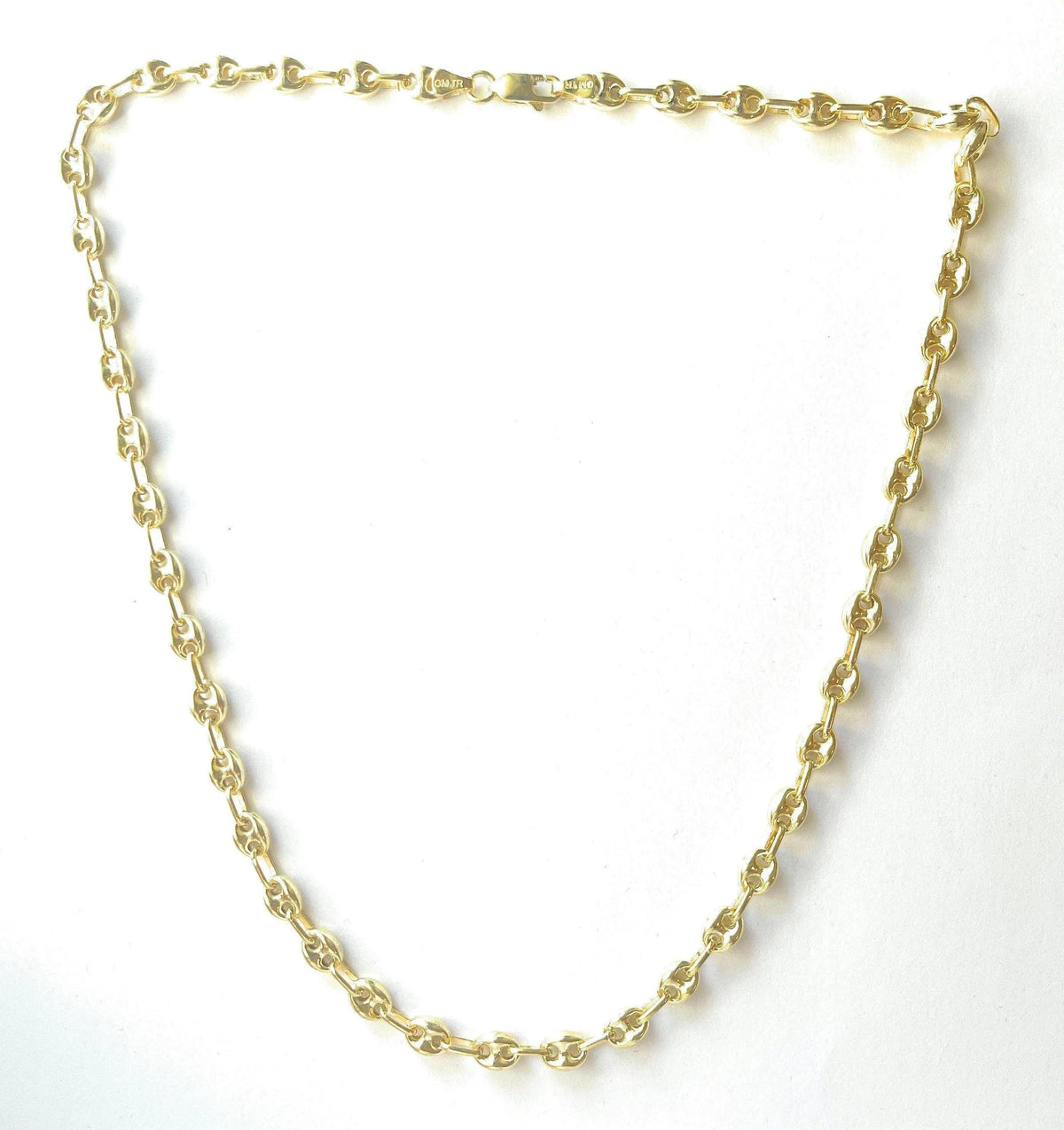 925 Sterling Silver 6mm Puff Mariner Link Chain M34695