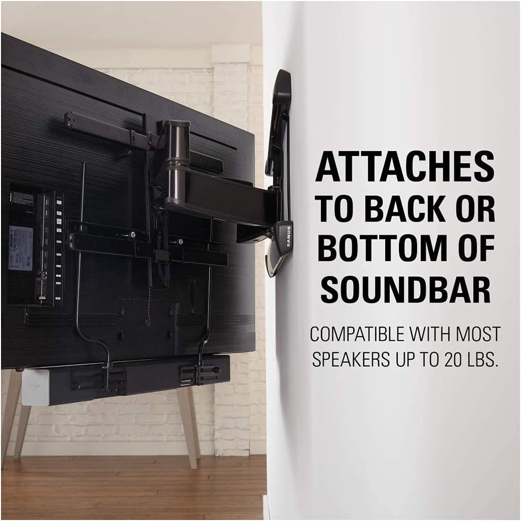 Soundbar Mount Bracket, Height & Depth Adjust, Supports Sound Bars Up To 20 lbs, Pack of 2 R96125