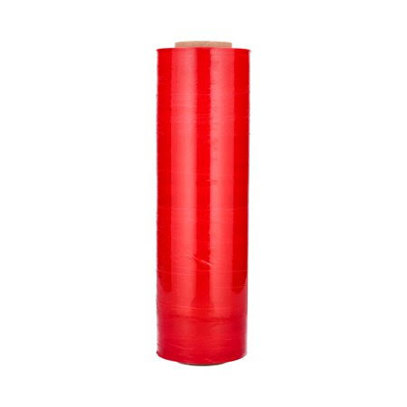 Dark Red 18 inch x 1500 ft 80 Gauge 16 Rolls Stretch Wrap T926657