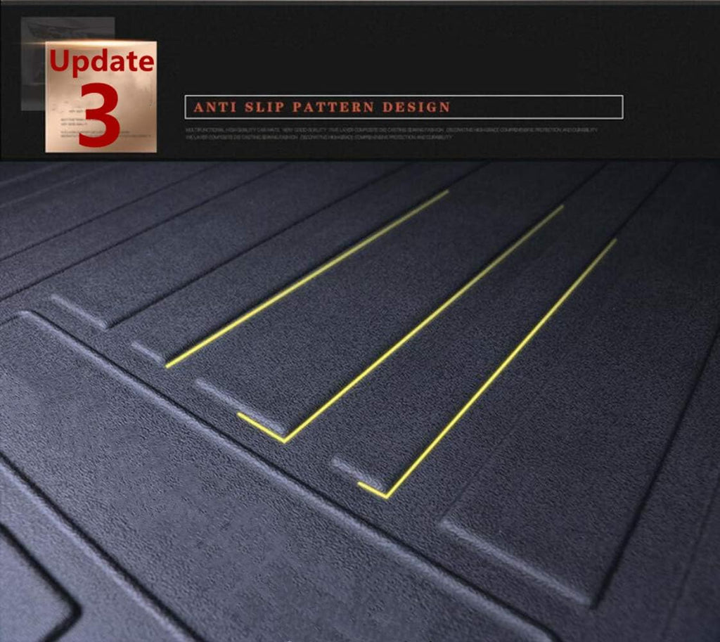 Black TPO Rear Cargo Liners Trunk Tray Mats for Honda Accord K706