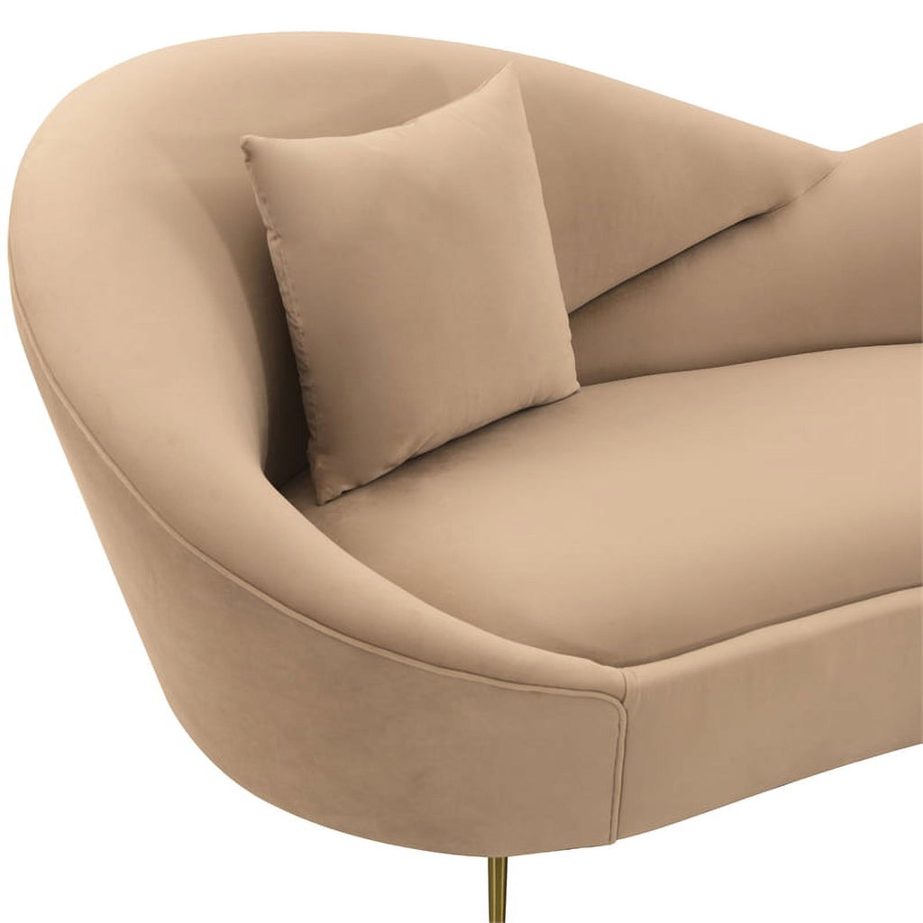 Upholstered Fabric and Metal Sofa X4303