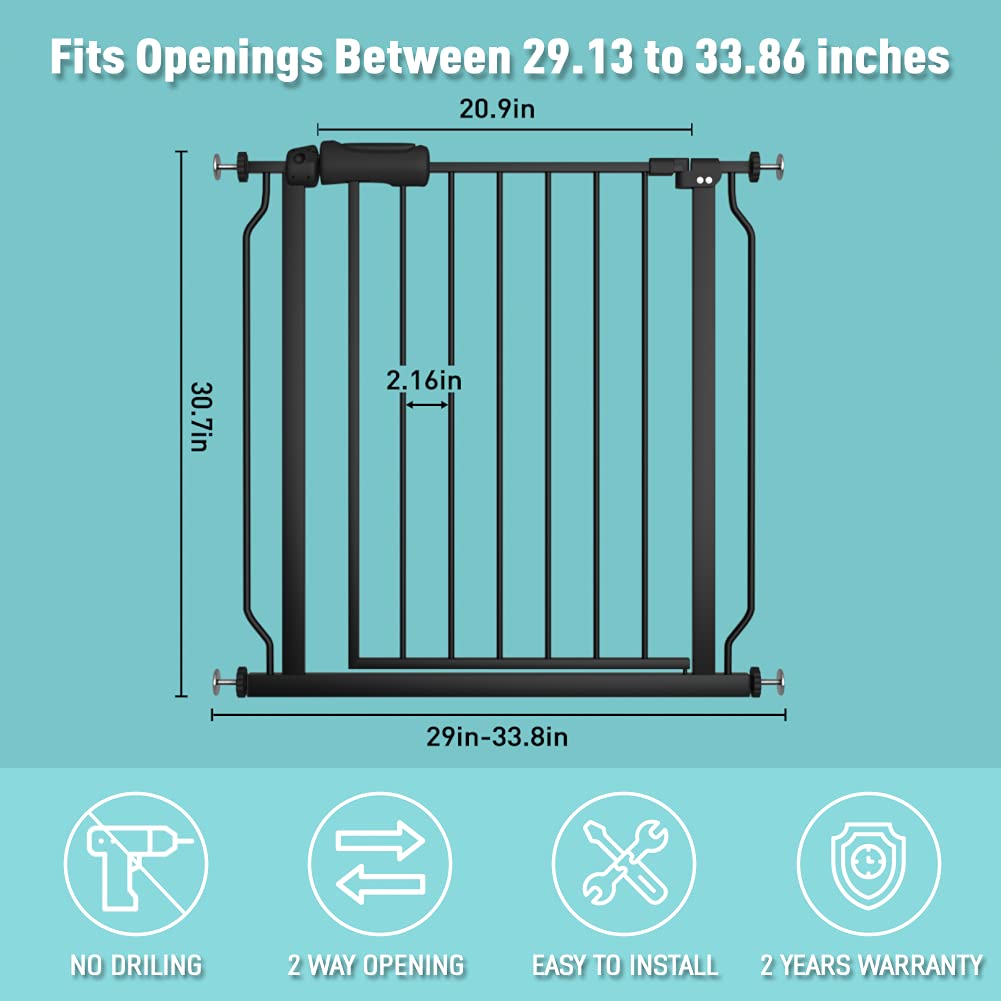 Black Metal Baby Gate Z8883
