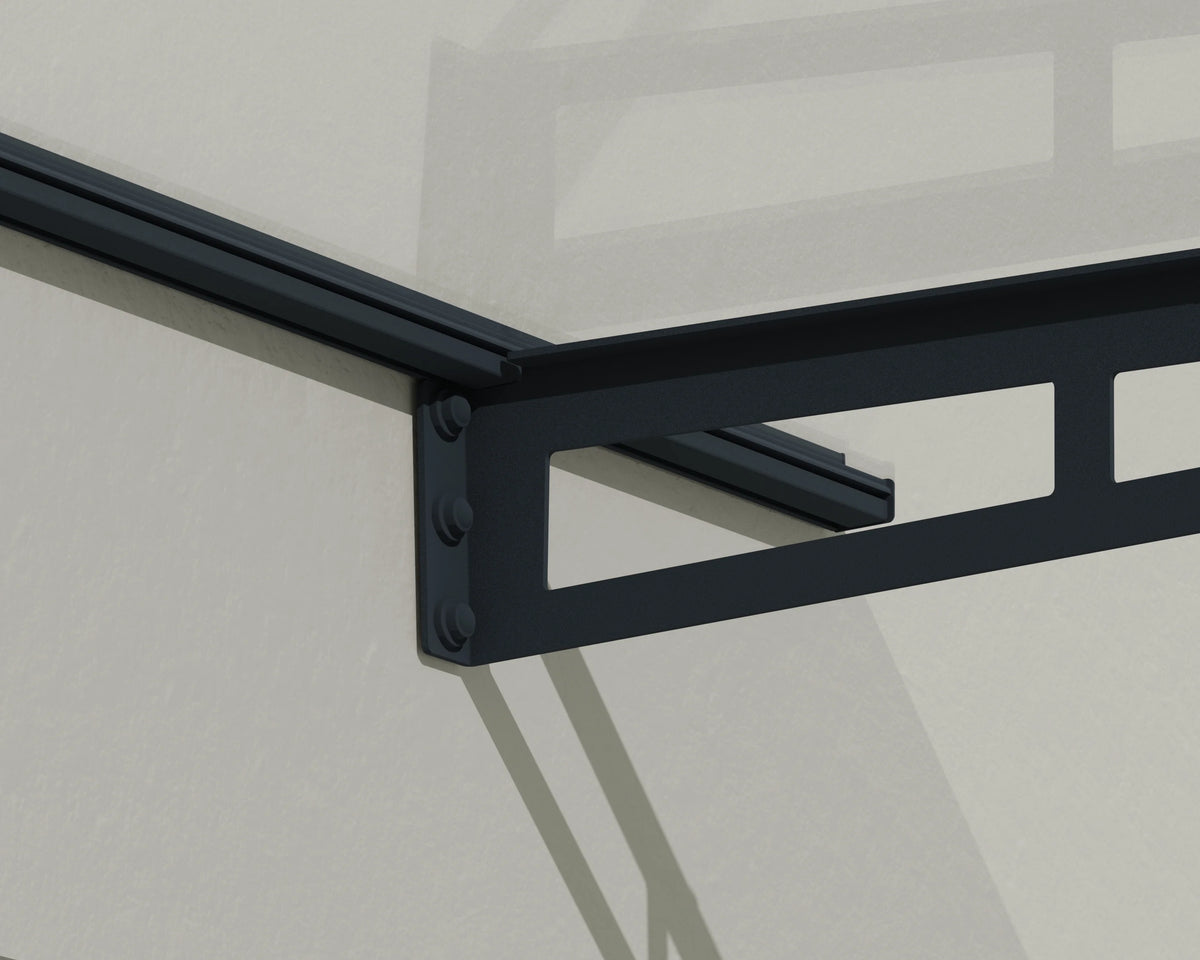 Acrylic Awning Gray/Clear H19835