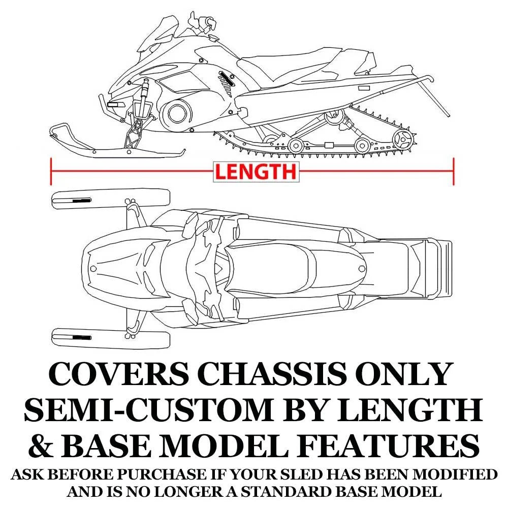 Trailerable 600 Denier Snowmobile Cover L66737