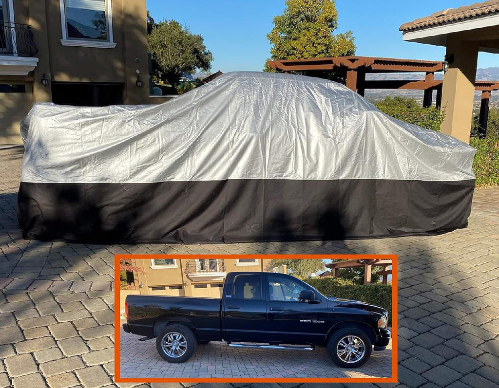 Heavy Duty Long Bed Truck Cover with Weighted Ground Conforming Apron Seal, 260" L x 80" W x 80" H O375674
