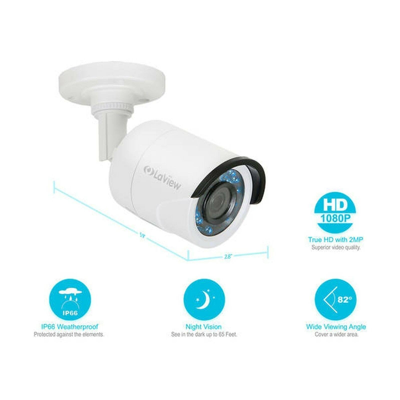 1080p HD 4CH Security Camera System with 1TB HDD T886688