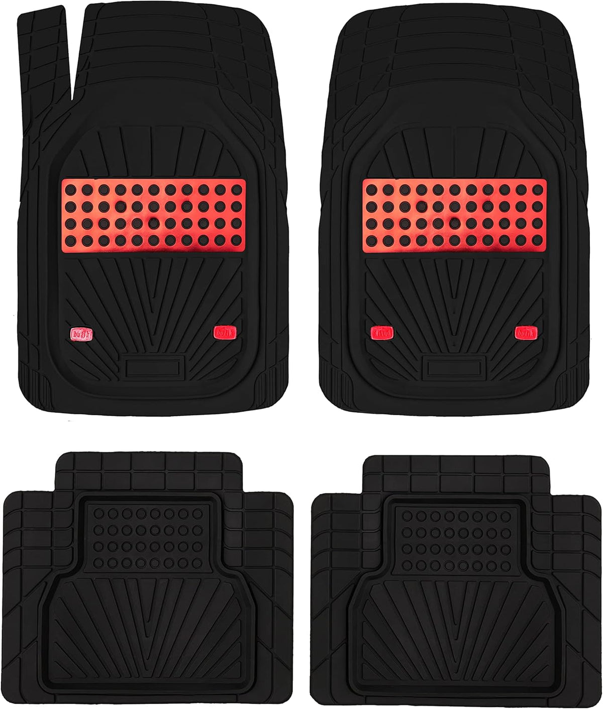 Red SUV Car Automotive Floor Mat 5-Piece Set K108832