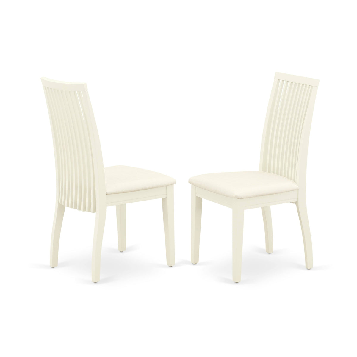 5pc Dining Set with Square Dinette Table and Four Linen Seat Kitchen Chairs Q637