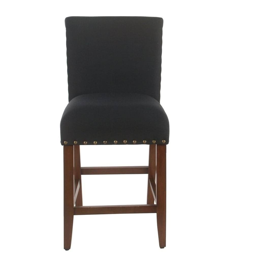 Deep Navy Nailhead Counter Stool B4999