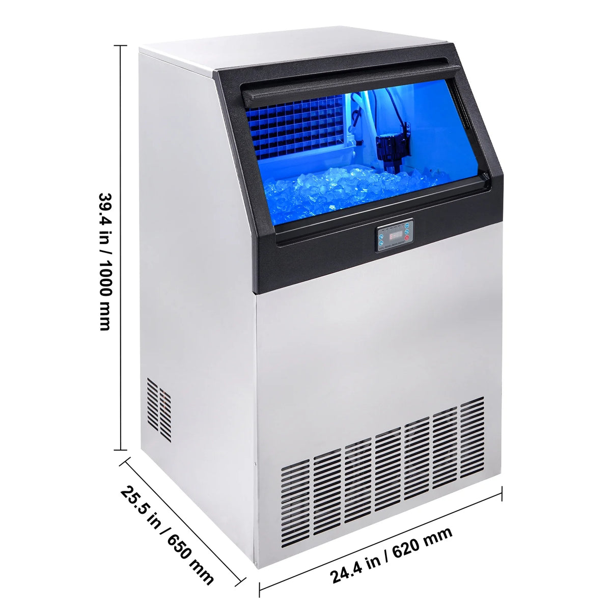 Commercial Ice Maker Freestanding Cabinet Machine 265lbs/24H P93714