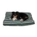Faux Gusset Pet Bed - Green Stripe Small F661