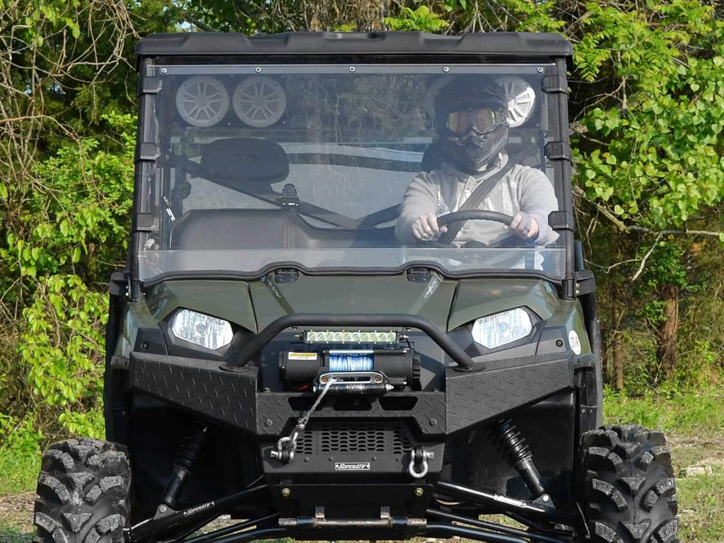 Heavy Duty Full Windshield for Polaris Ranger XP 800 / Ranger Crew / Ranger XP 800 6X6, 1/4 Clear Scratch Resistant Polycarbonate R335537