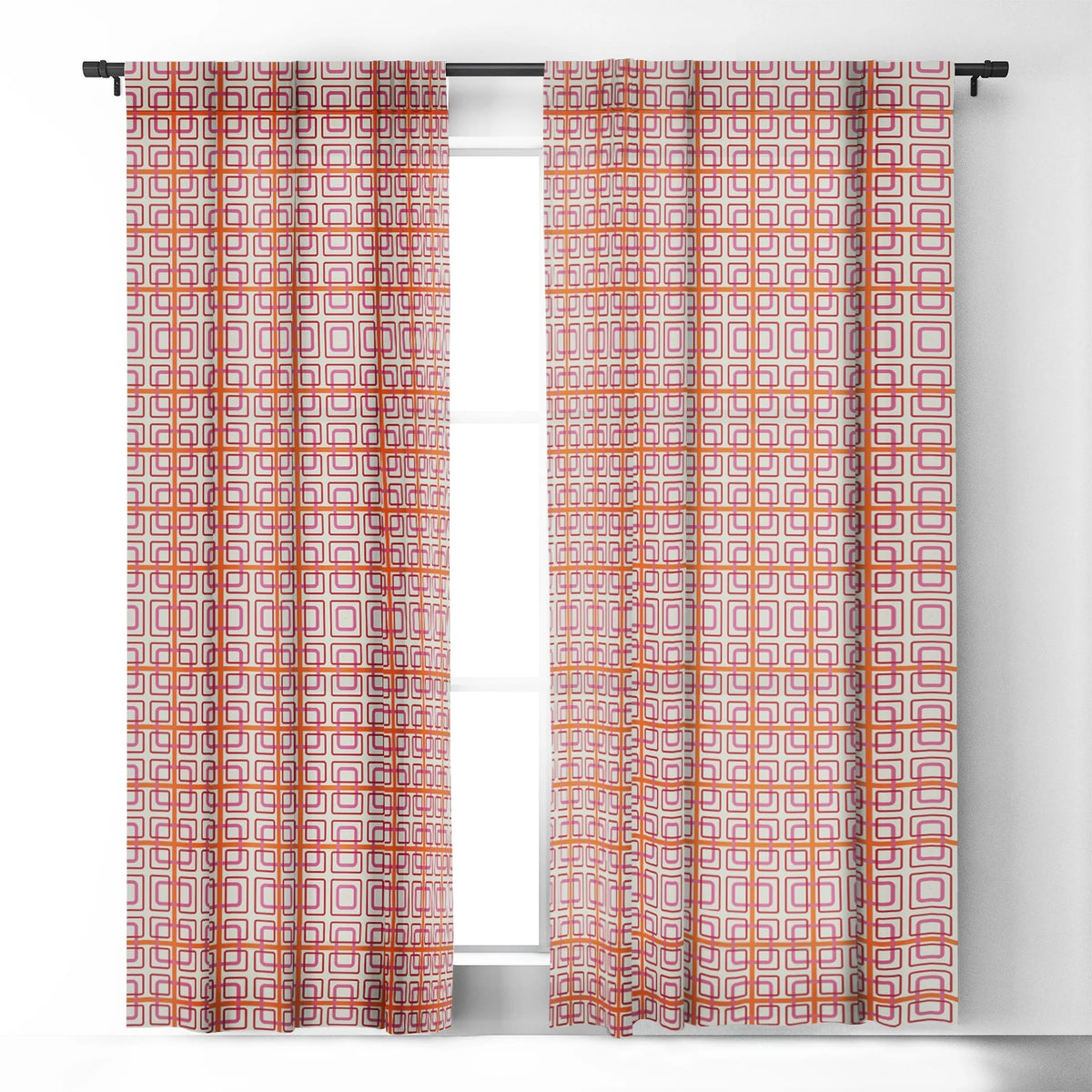 Pink Blackout Curtain Single Panel 50" x 96" F10477