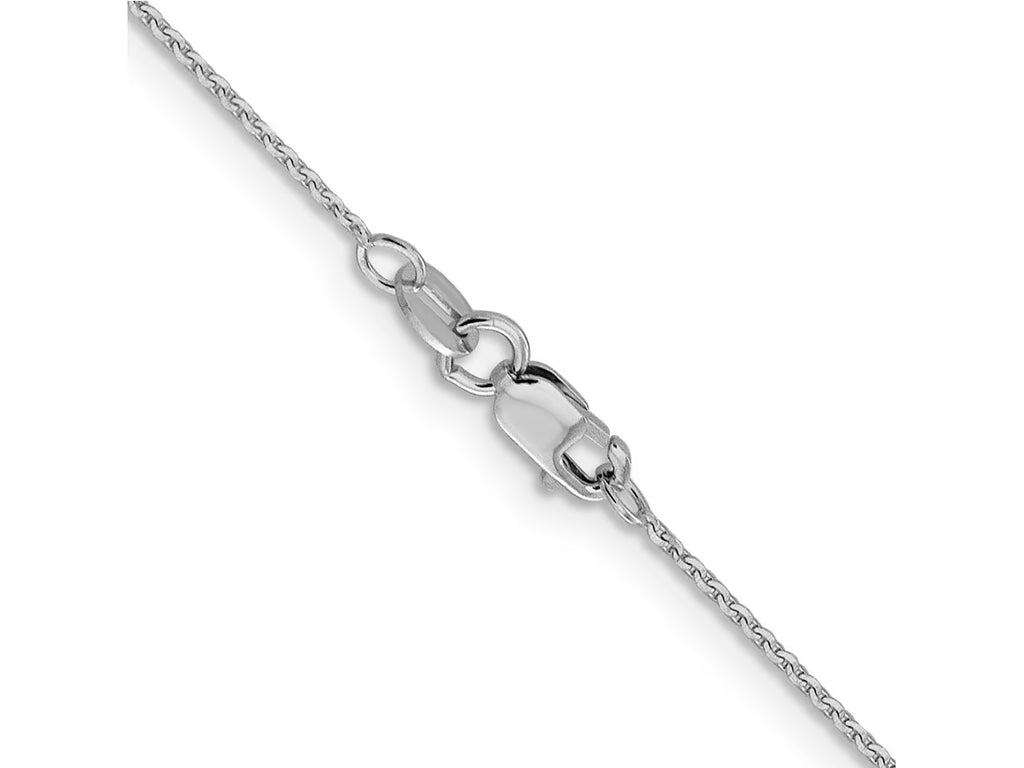 14 kt White Gold Cable Chain 20 Inches Z2216