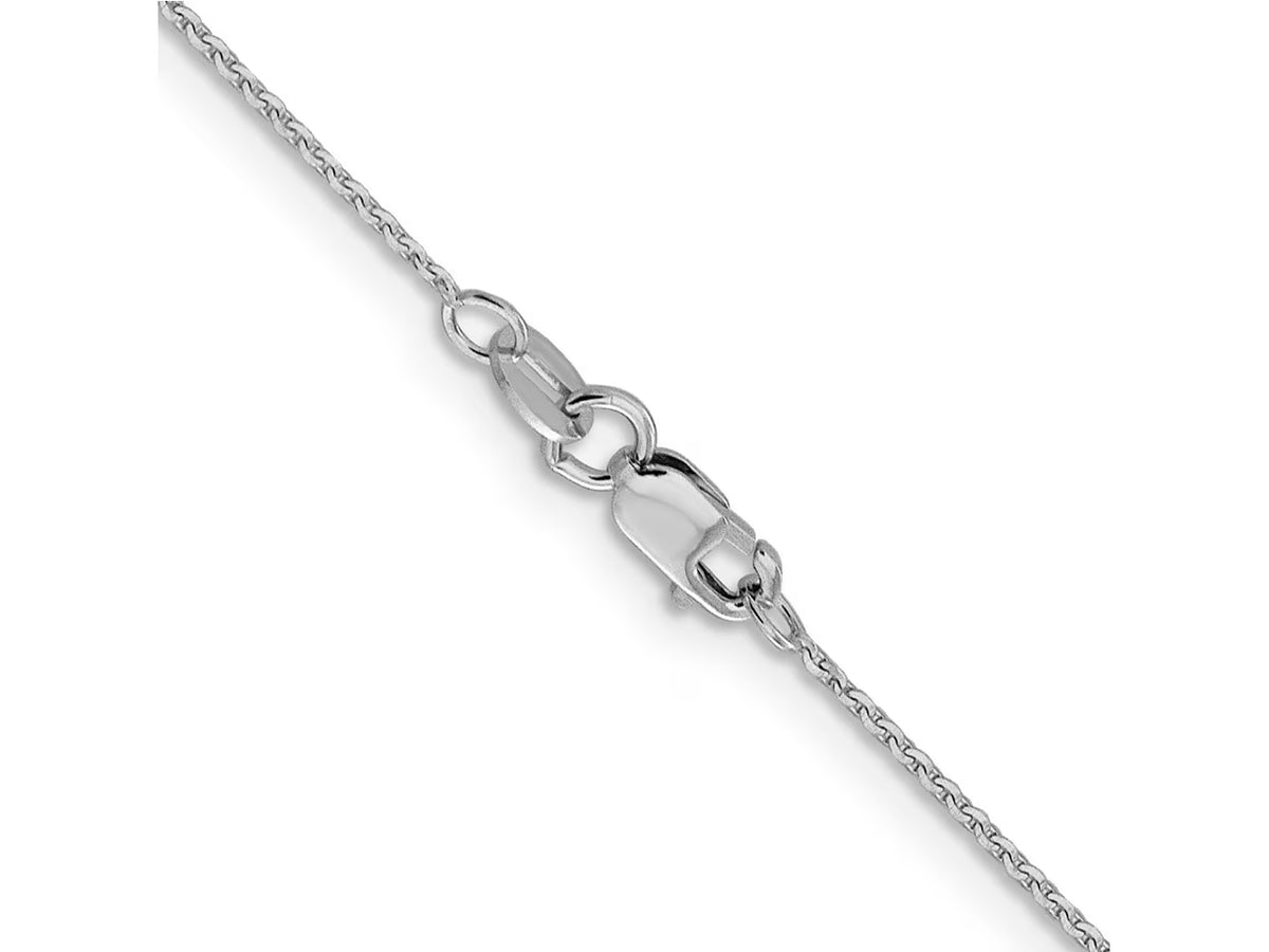 14 kt White Gold Cable Chain 20 Inches Z2216