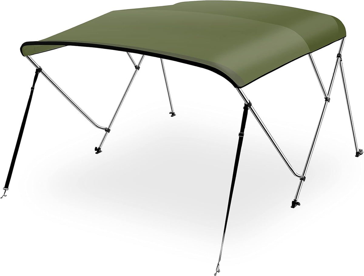 Royal Blue 4 Bow Bimini Top Boat Canopy with Storage Boot W2128