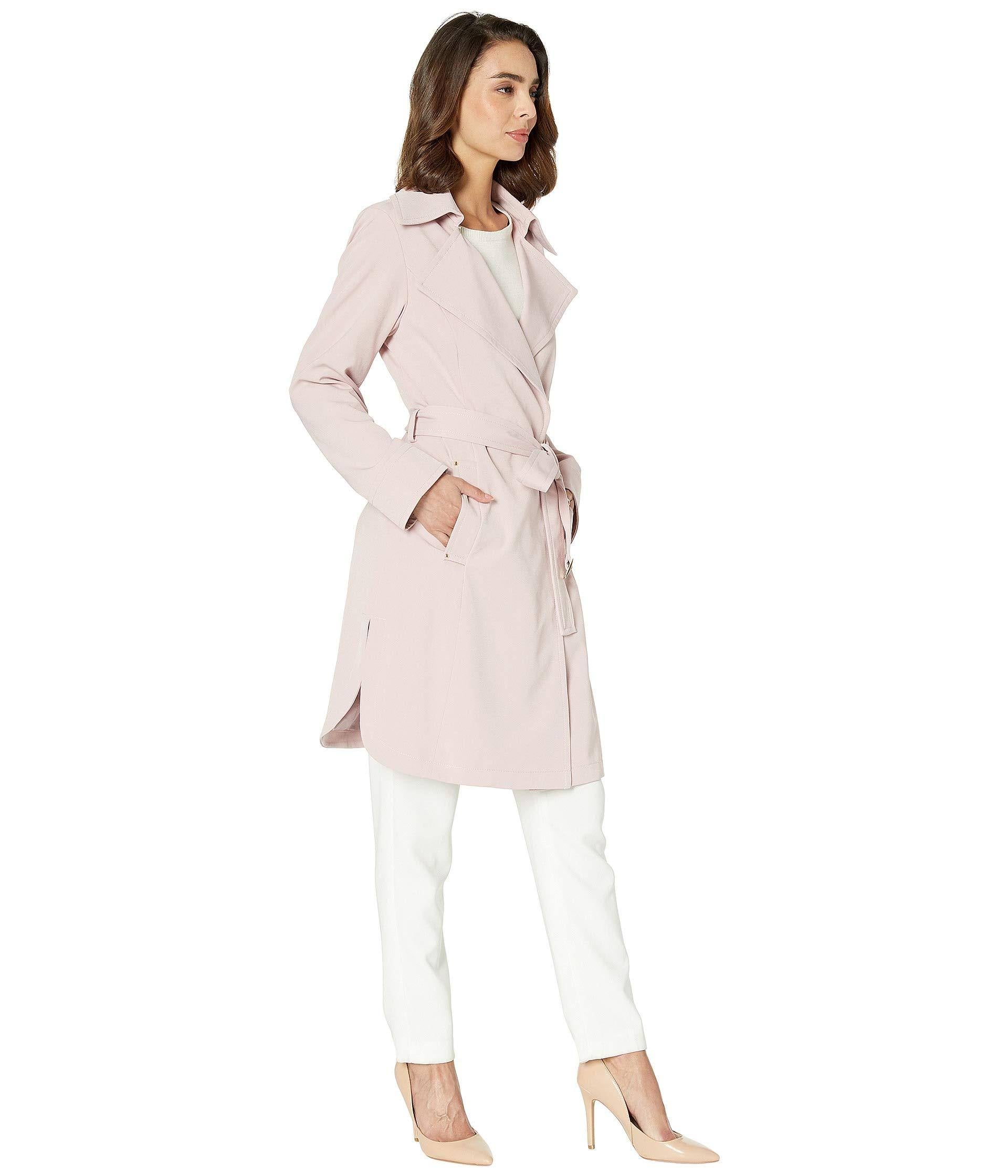 Belted Trench, Dusty Pink O722