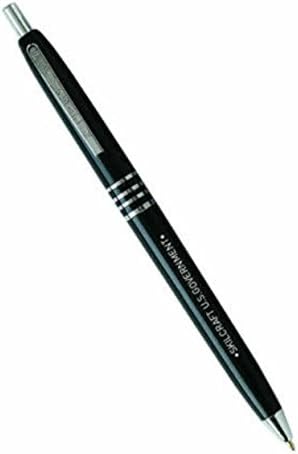 Retractable Black Barrel Medium Point Ball Point Pen, Black Ink, Pack of 36 H6010