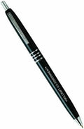 Retractable Black Barrel Medium Point Ball Point Pen, Black Ink, Pack of 36 H6010