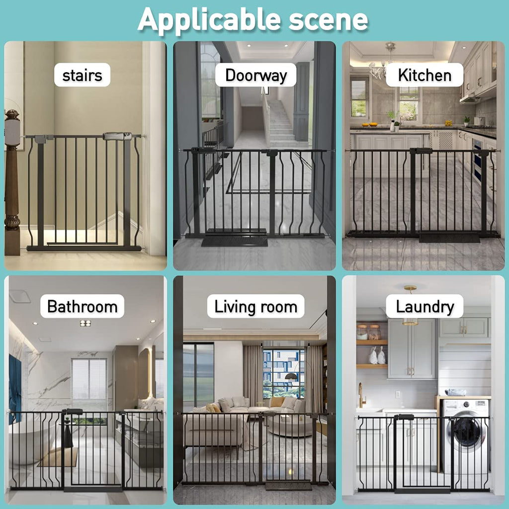 Black Metal Baby Gate Z8883