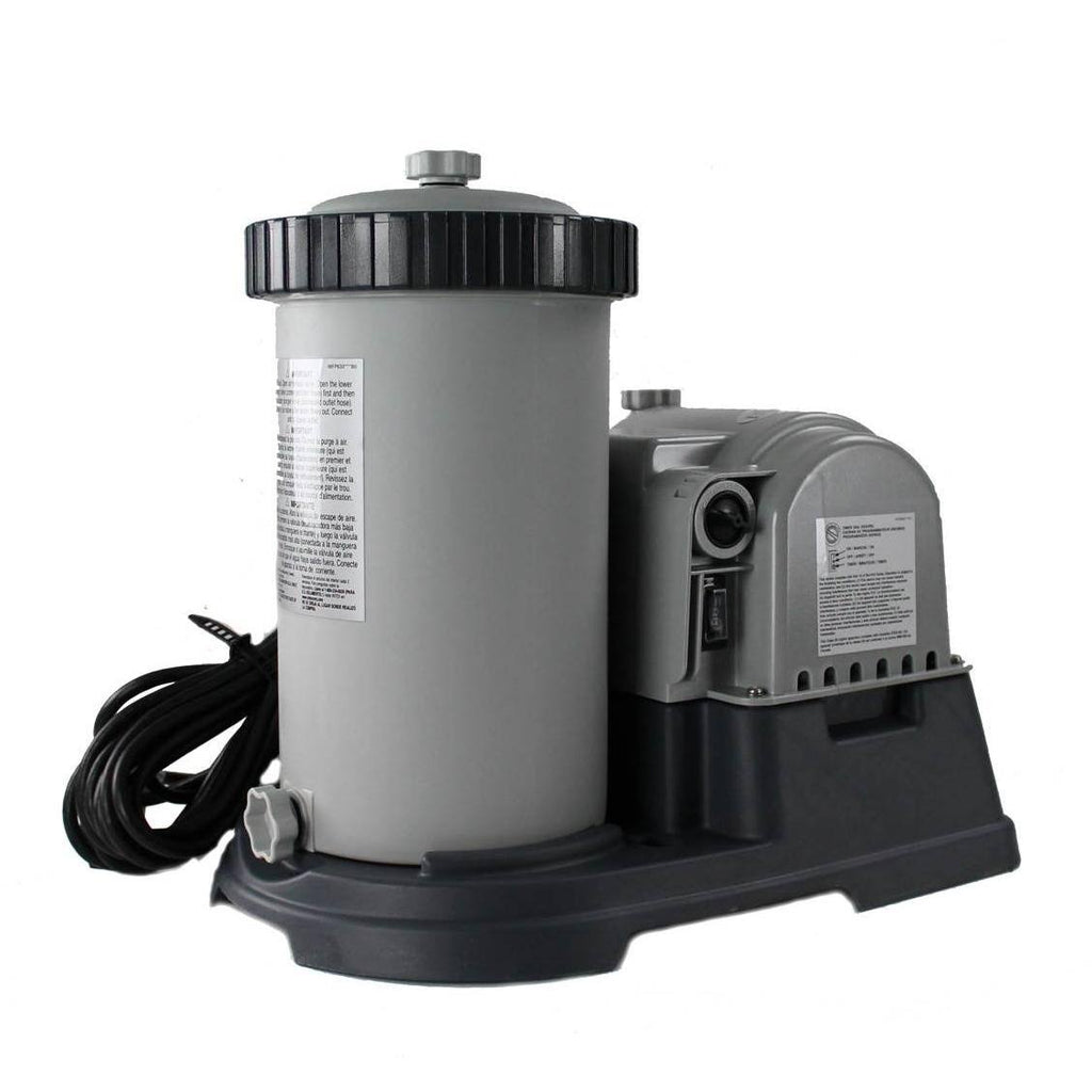 2500 GPH Pool Filter Cartridge Pump and Wall Mounted Skimmer O2756