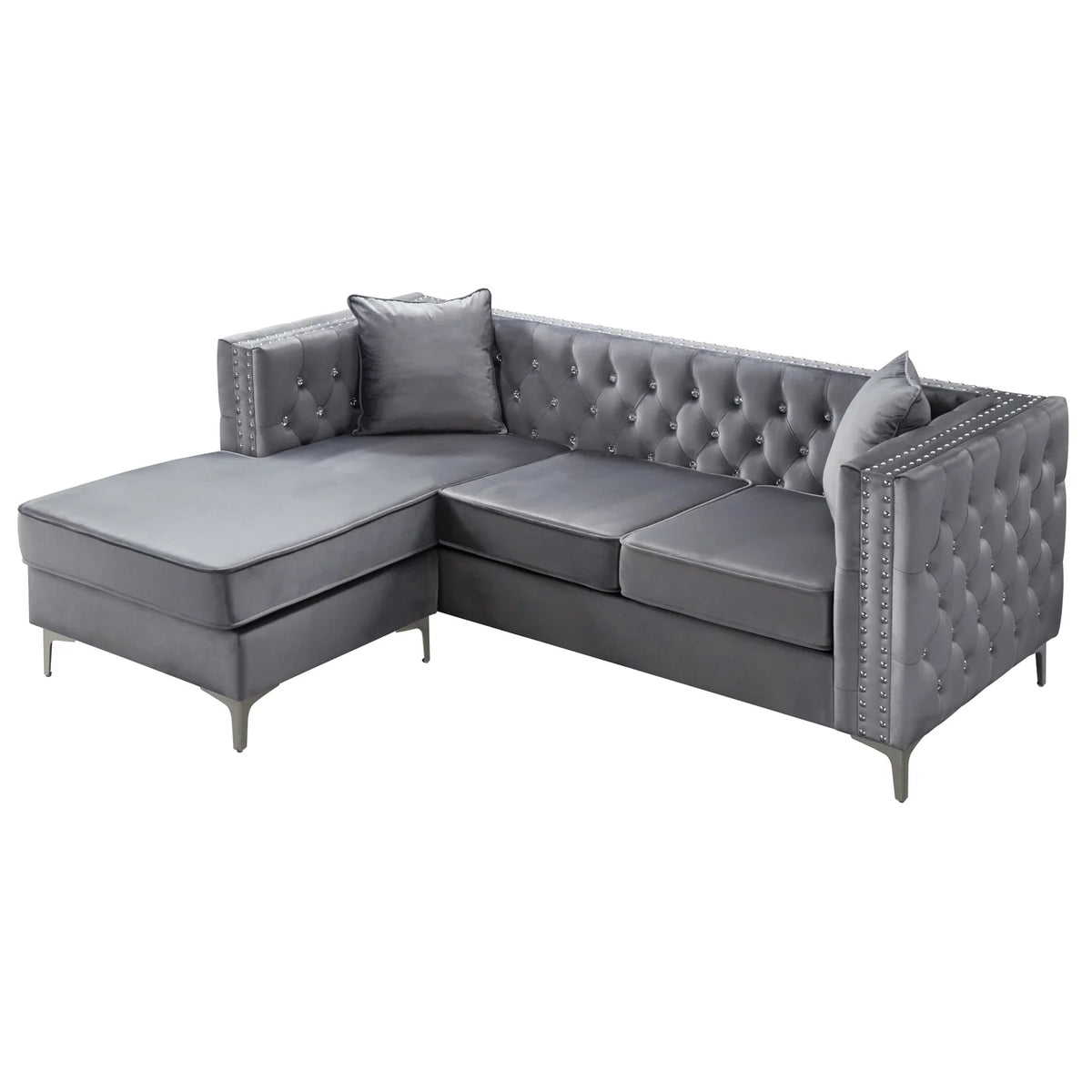 Gray Sofa Chaise I625030