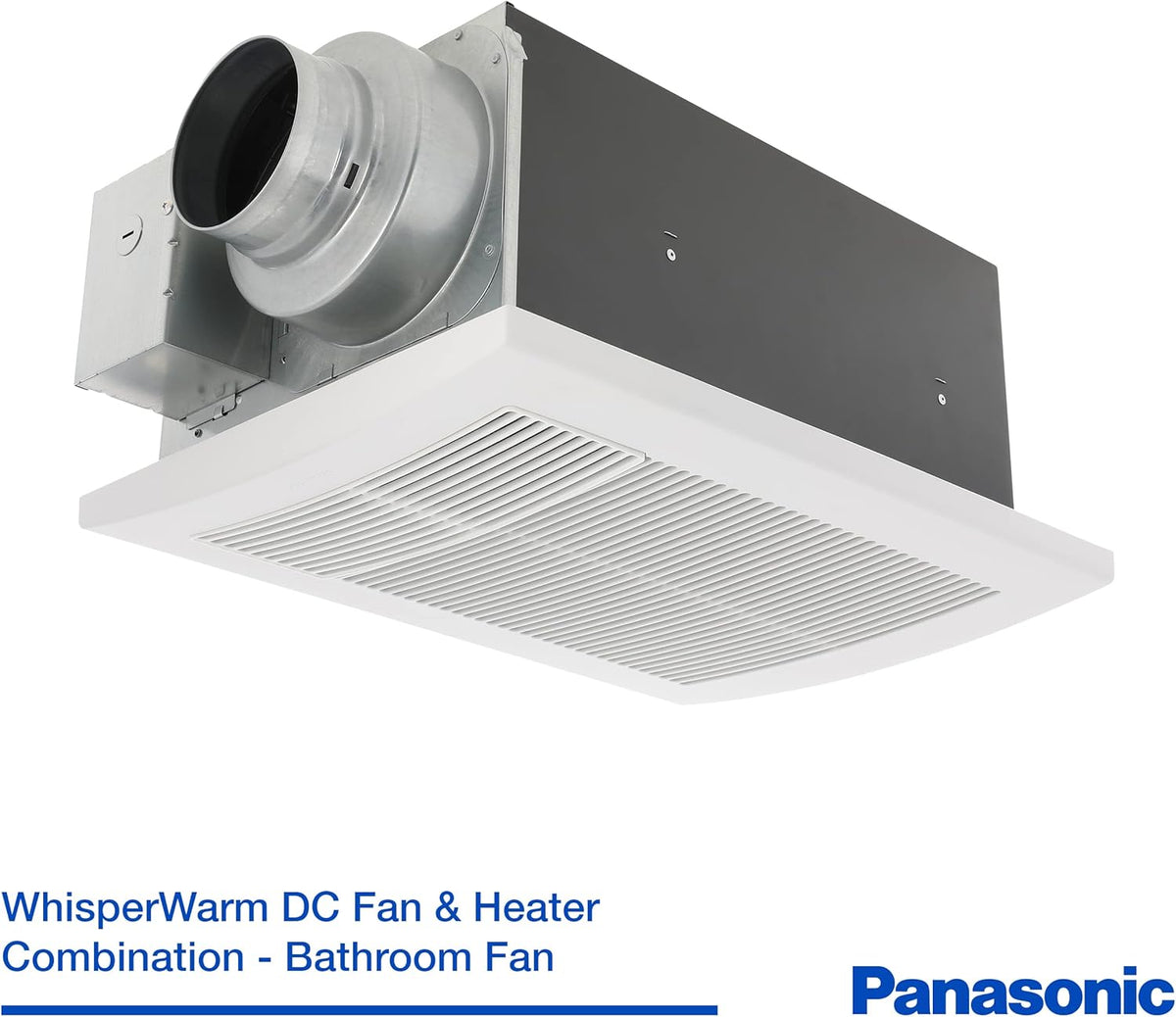 WhisperWarm DC Bathroom Fan with Heater, 50-80-110 CFM E497