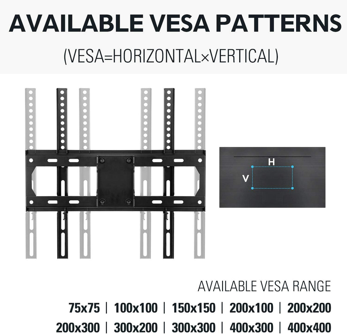 Full Motion Corner TV Wall Mount Bracket for 26-50 Inch LED, LCD, OLED Flat Panel Screen TV, Swivel Articulating Arms, VESA 400x400mm, 99 LBS, Tilting, Pack of 2 C960577