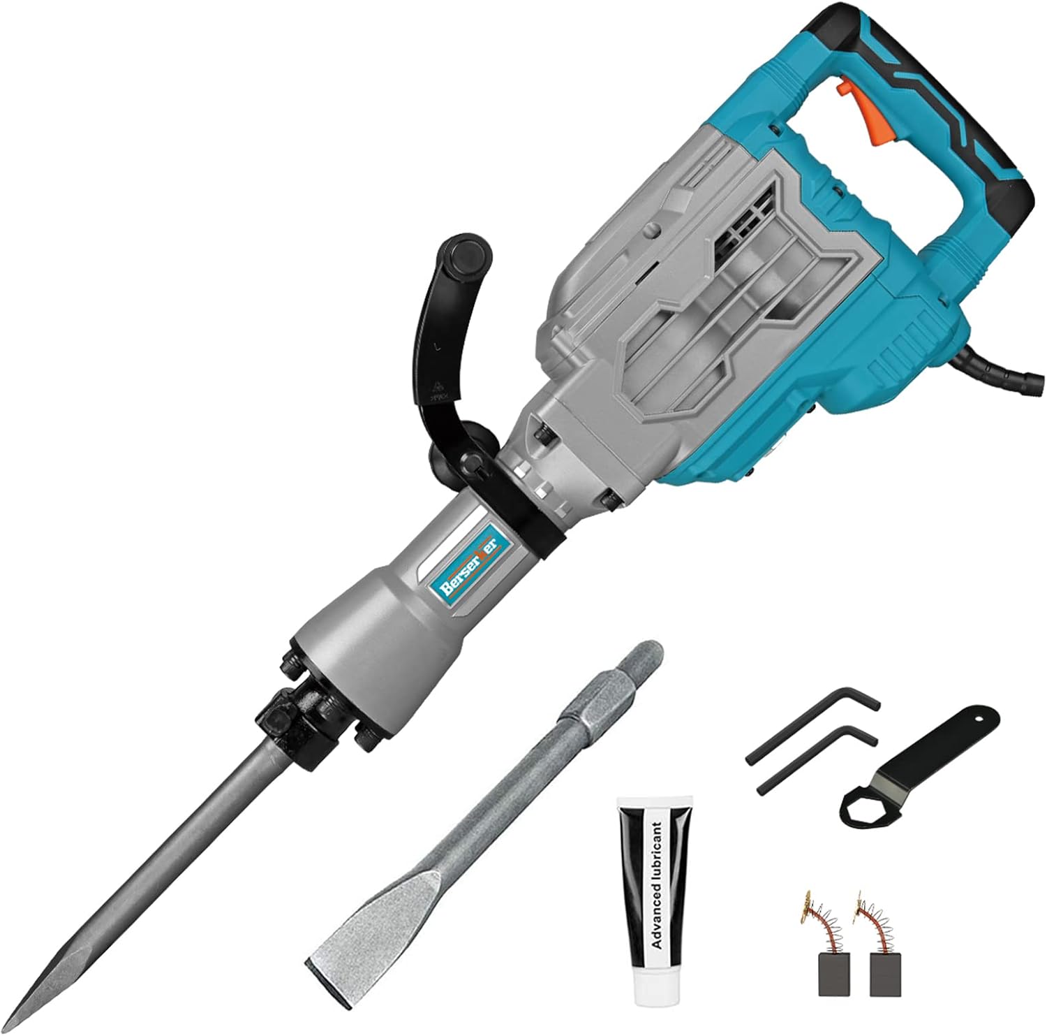 1700W 30-Pound SDS-Hex Jack Hammer with Carrying Case Flat Chisel Bull Point Chisel R95679
