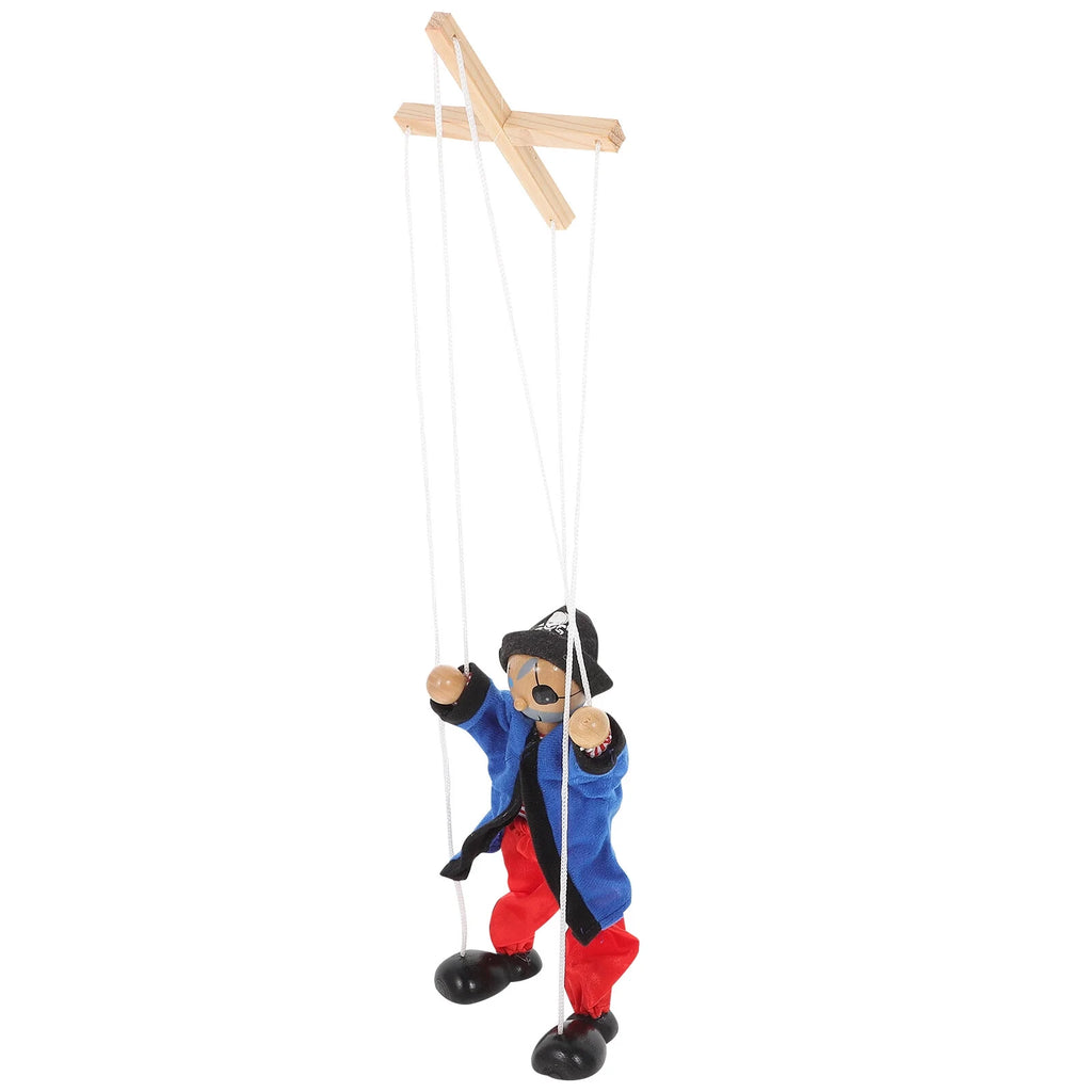Wooden Pirate Marionette Puppet E446461