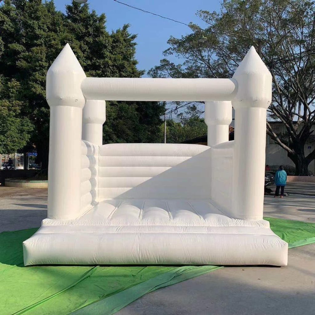 White Bounce House with Air Blower E11270