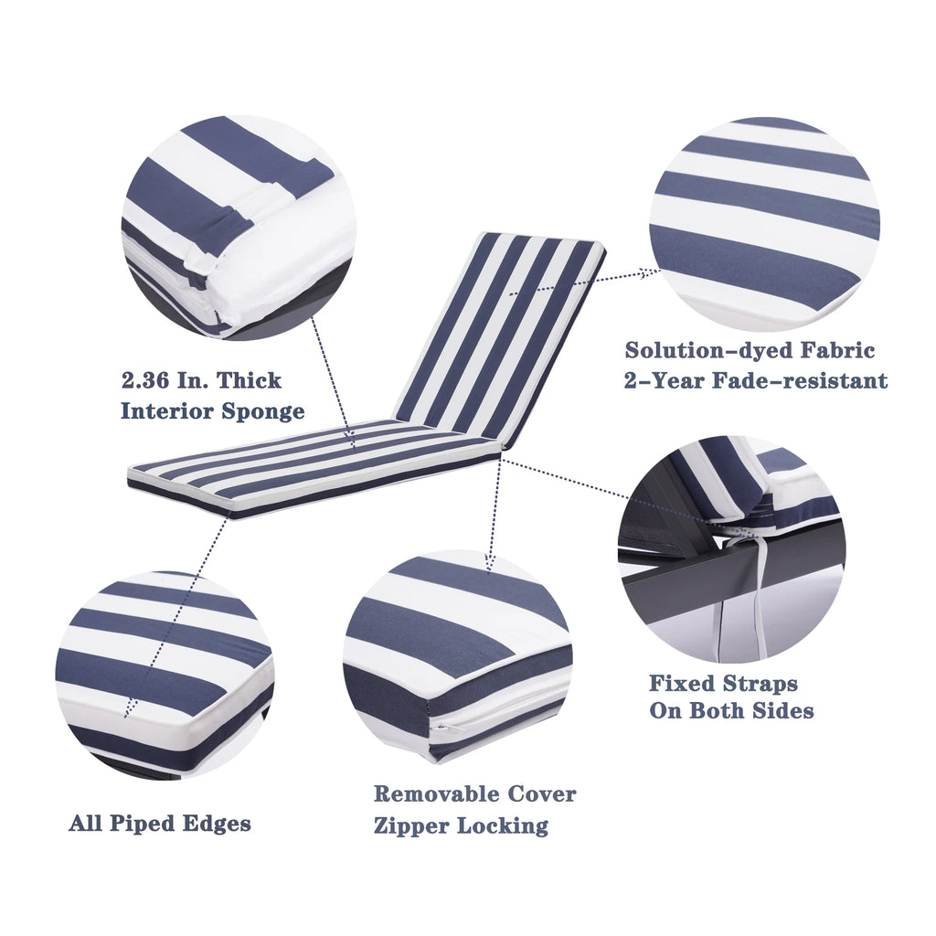 Outdoor Lounge Chair Cushion Replacement Patio Seat Cushion C46611