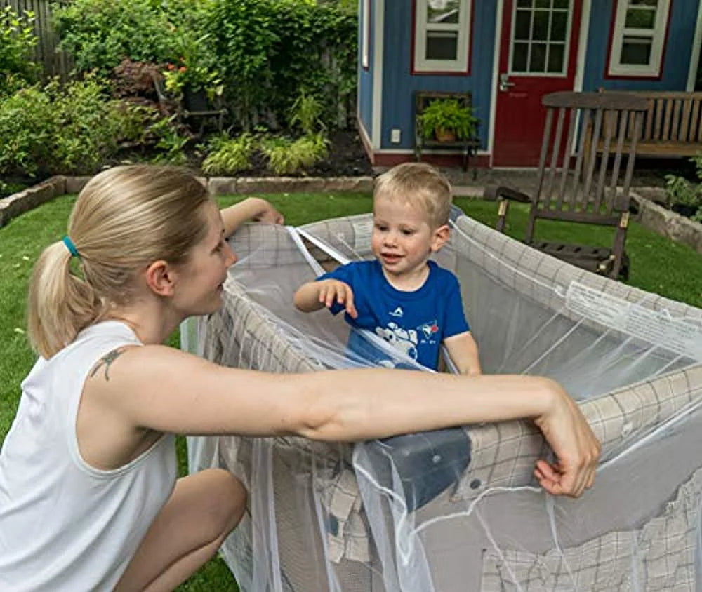 Mosquito Net with Zippers, Universal Size Portable Mesh Netting with Storage Bag M809017