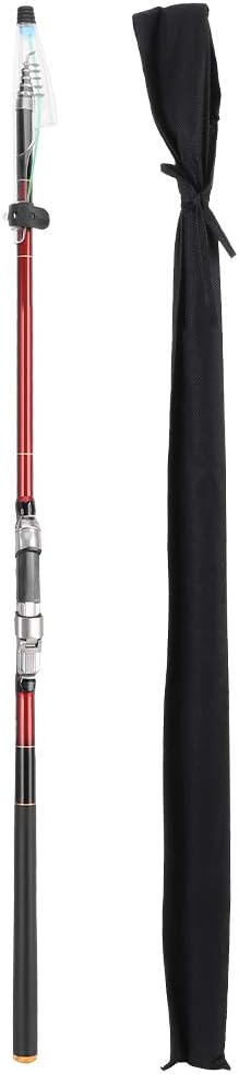 27088‑270 Portable Sea Rock Fishing Pole Carbon Rod 5 Sections 2.7M B1869