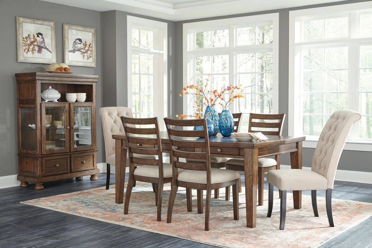 Medium Brown Dining Side Chair Set of 2 N550510