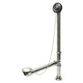 Brass Leg Tub Drain with Chain and Stopper in Chrome Q255012